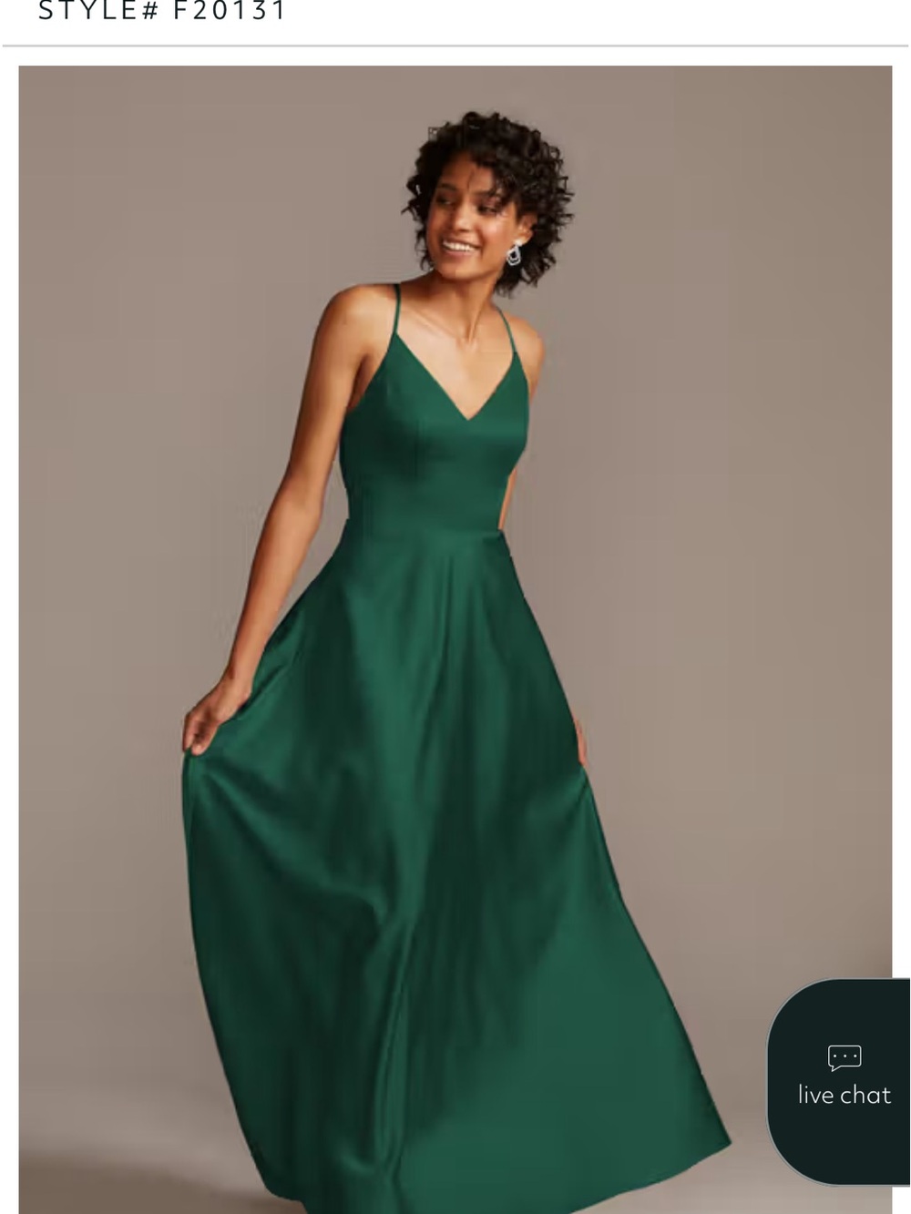 David’s bridal formal dress